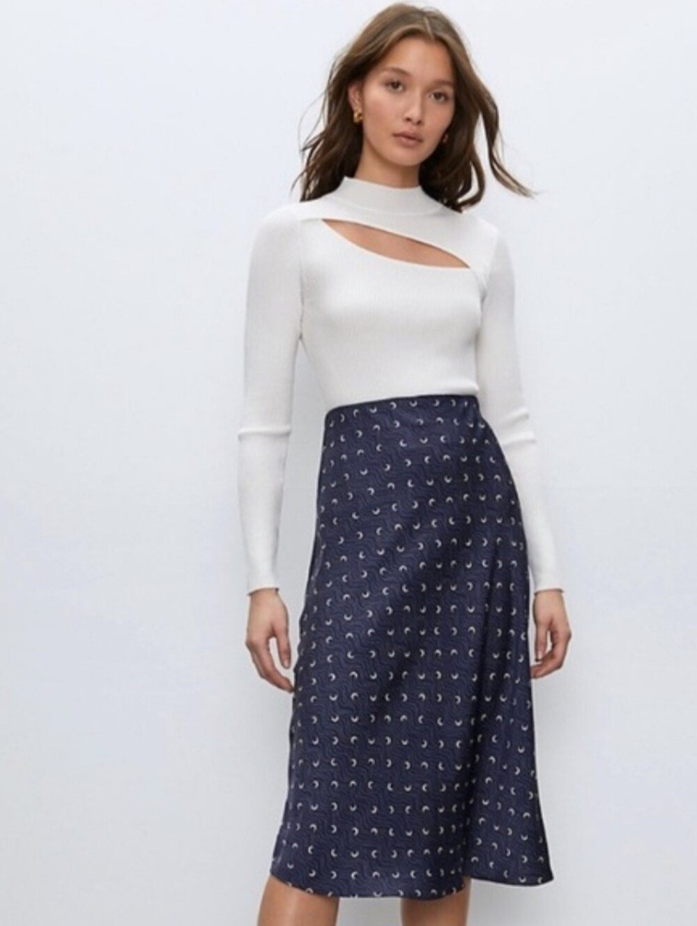 Aritzia Babaton Imprint Top (Size XS, White)